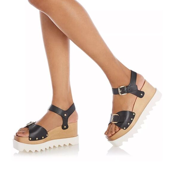 Stella McCartney Elyse Wedge Platform Sandals NWT - Picture 2 of 12